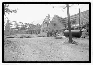 Construction of George Wright Clubhouse, Hyde Park, Boston