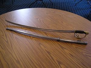 U.S. model 1864, nickel plated scabbard