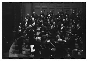 Orchestra performance, Boston Symphony Hall