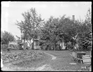 Wachusett Aqueduct, Henry Eckstein's house, from the northeast, Clinton, Mass., Jun. 12, 1896