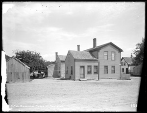 Wachusett Reservoir, Seraphine Prince's house, corner of Union and Cross Streets, from west side of Union Street, West Boylston, Mass., Jun. 13, 1896