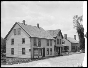 Wachusett Reservoir, Antoine and Joseph O. Gerardin's houses, on North Main Street, from the south, West Boylston, Mass., Jun. 16, 1896