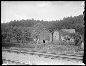 Wachusett Reservoir, Antoine and Joseph O. Gerardin's houses, on North Main Street, from the west, rear view, West Boylston, Mass., Jun. 16, 1896