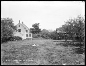 Wachusett Reservoir, Sarah Holt's house, on west side of Holbrook Street, from the west, West Boylston, Mass., Jun. 27, 1896