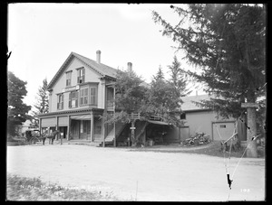 Wachusett Reservoir, Mary S. Walker's house, corner of Prospect and Holbrook Streets, from the south, West Boylston, Mass., Jun. 27, 1896