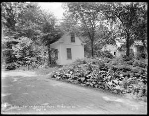 Wachusett Reservoir, Amanda Howe's estate (henhouse), corner of Worcester and Prospect Streets, from the east, West Boylston, Mass., Jul. 2, 1896