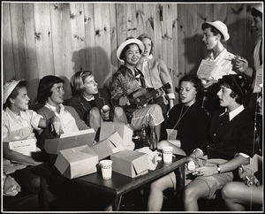 Students: orientation, clambake, 1953