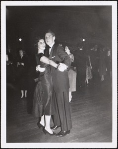 Sue White, '57, at dance