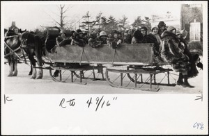 An early sleigh-ride party