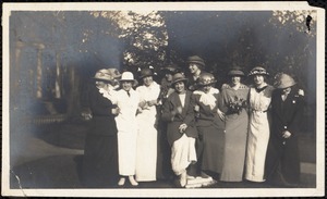Pine Manor 1913. Spring hats! Domestic science. Millinery class. Mrs Hague