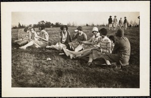 Pagan Hill picnic, Pine Manor, Wellesley, Mass.