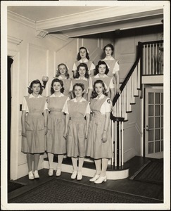 Nurses Aides Corps, Wheeler House stairway, 40s