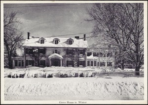 Grove House in winter