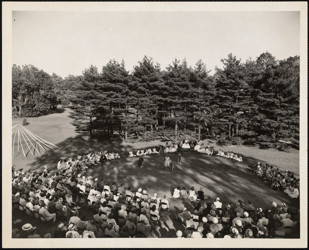 Extracurricular special events, May Fete, 1953? Digital Commonwealth