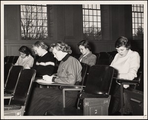 Students taking mid-year examination