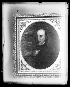 Framed portrait of unidentified man