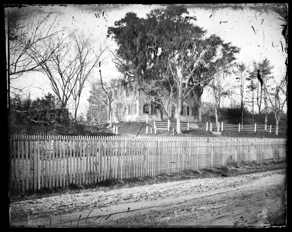 Unidentified house and property-possibly Richardson house, corner of Main and Winter Sts.