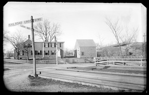 Railroad Crossing, Corner West and Fort Hill Streets