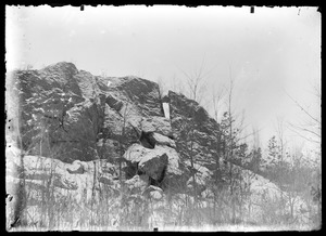 Unidentified outdoor scene of large rocks