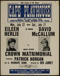 In person Eileen Herlie, David McCallum in Royce Ryton's Crown Matrimonial featuring Patrick Horgan