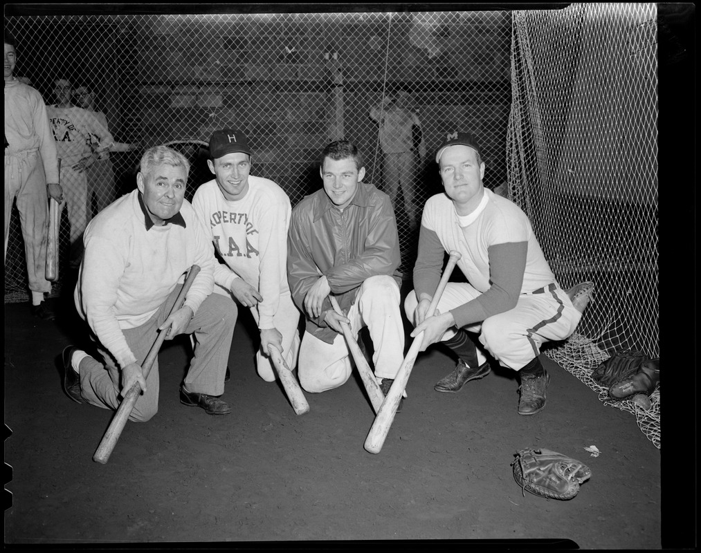 Four men with bats