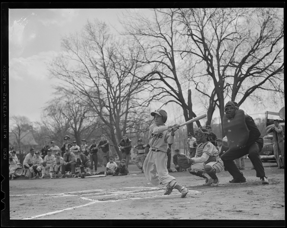 Little League action, Newton Center