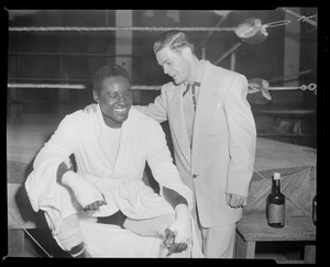 Boxers Ezzard Charles and Tommy Collins