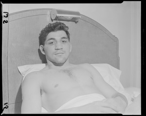 Tony DeMarco in bed at Statler after Saxton fight