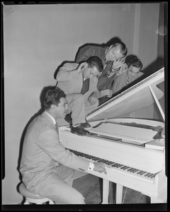 Rocky Marciano tickling the ivories