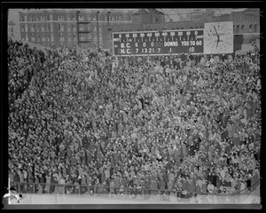 Crowd at Boston College - Holy Cross game, Fenway Park (probably Nov. 1942, famous Coconut Grove game)