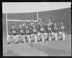 Dartmouth varsity poses for the press before game with Harvard