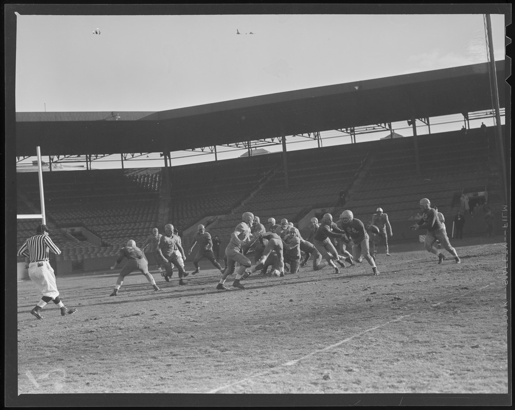 Action at Fenway Park