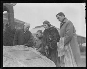 Unveiling plaque, prob. Yale