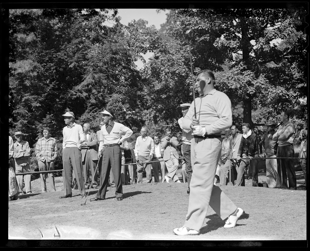 Teeing off at Charles River Country Club