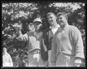 Three golfers