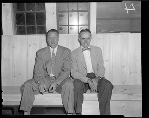 Golfers in clubhouse