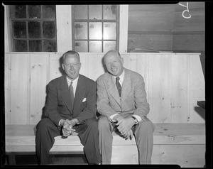 Golfers in clubhouse