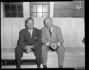 Golfers in clubhouse