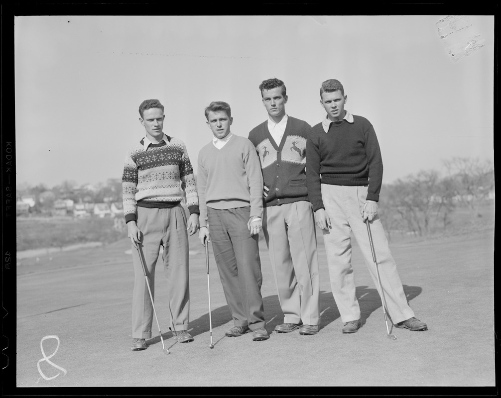 Four golfers