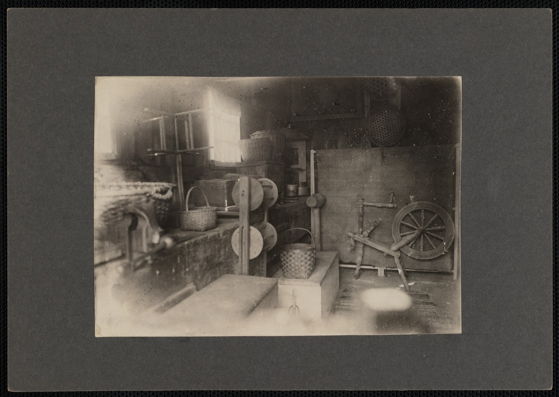 Spinning Room Interior, Whytly (William A. Wing Farm)