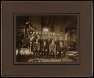 Men in Suits in Boiler Room