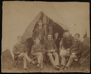 Soldiers in Front of Tent