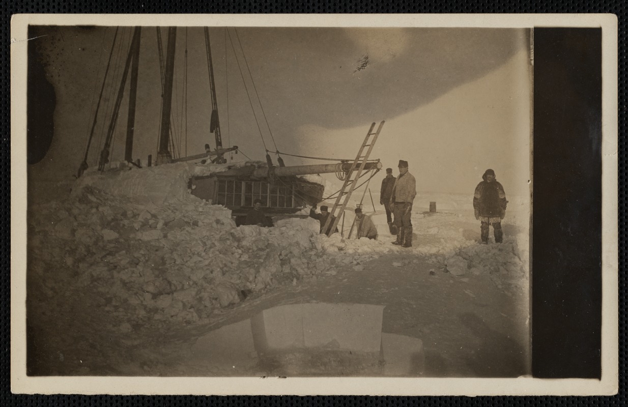 Whaling Ship Trapped in Ice