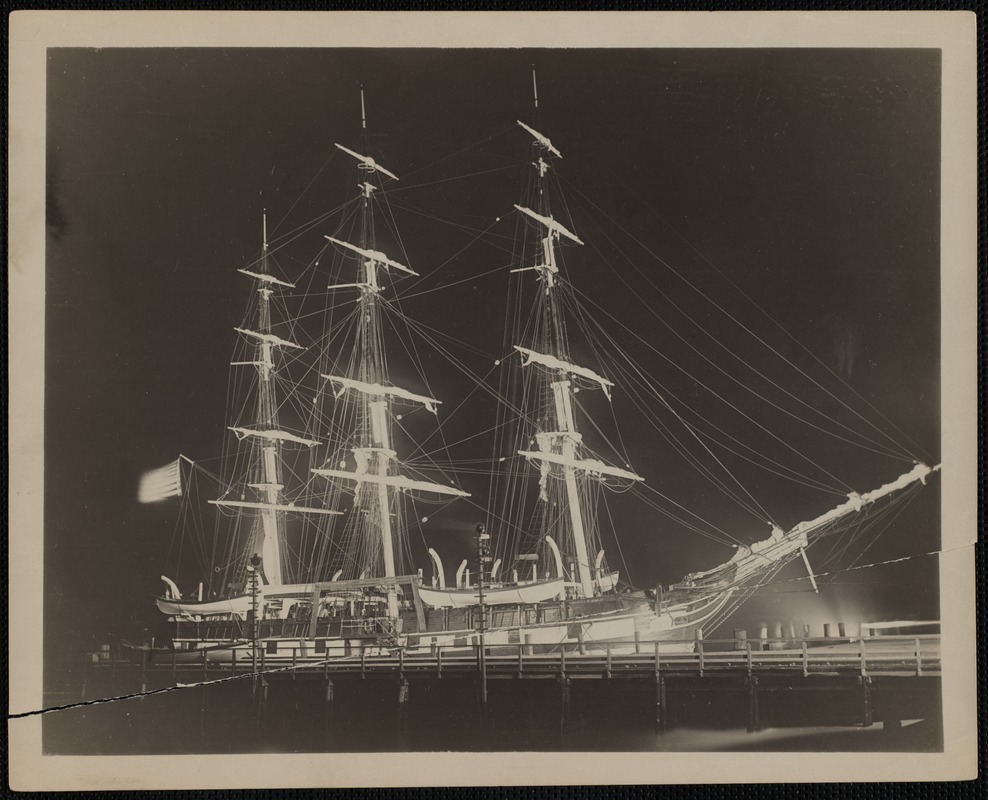 Illuminated Whaling Ship