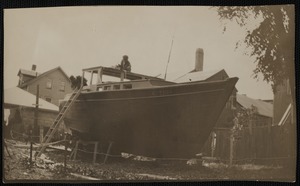 Dry Docked Fishing Boat