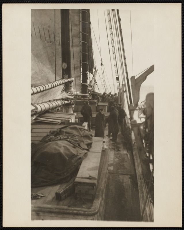 On Deck of Whaling Ship Ellen A. Swift