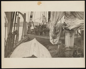 Putting Up Sails Whaling Ship Ellen A. Swift