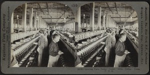 Spooling yarn, Dallas Cotton Mills, Texas