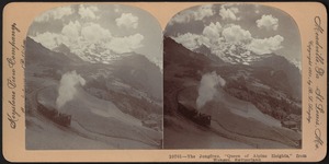 The Jungfrau, "Queen of Alpine Heights," from Wengen, Switzerland