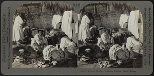 Korean women washing clothes, Seoul, Korea